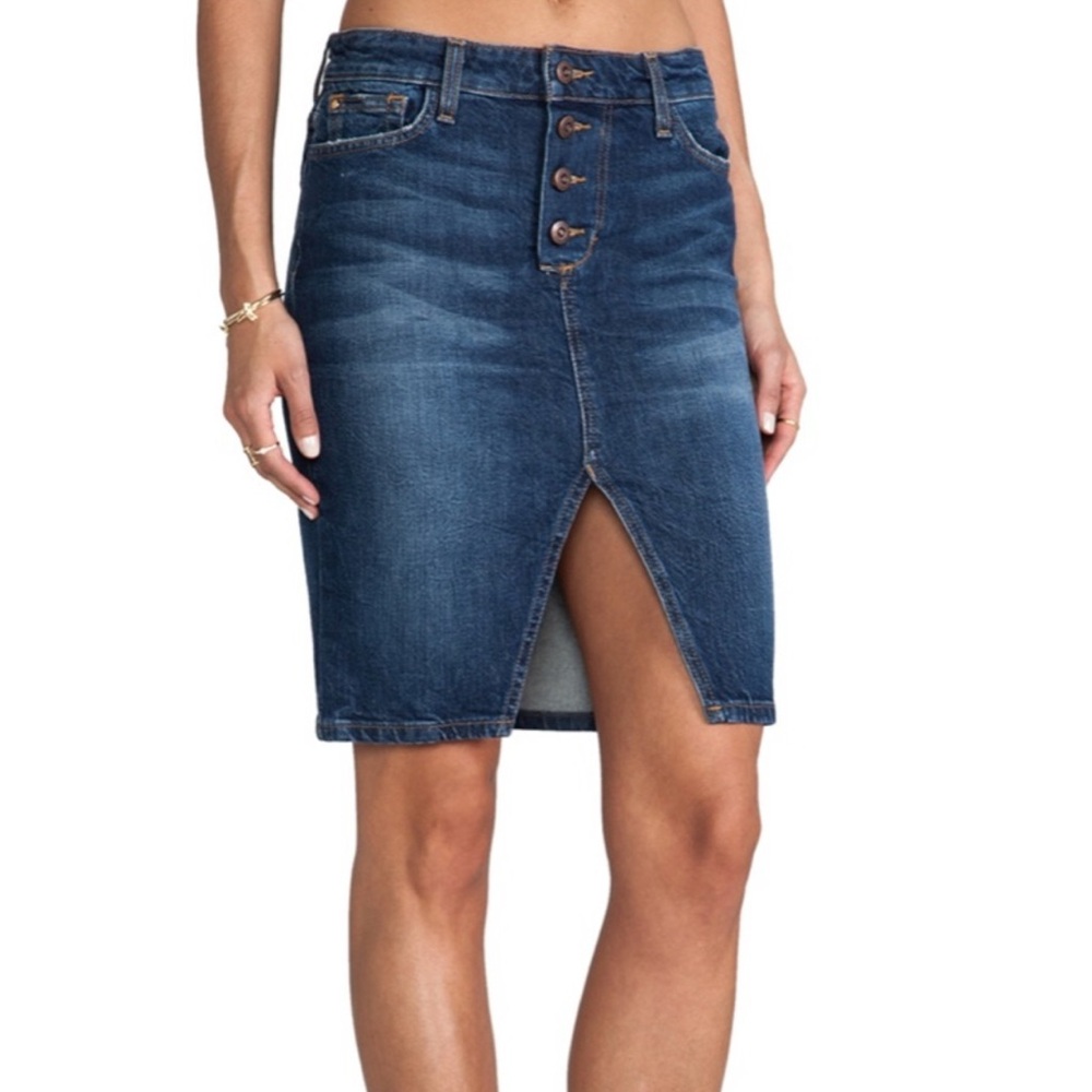 Joe's Denim Skirt with Button Detail
